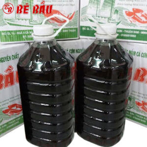 Nước Mắm Bé Bầu Loại Hạng 1 Can Nhựa 5 Lít (Thùng 6 Chai)