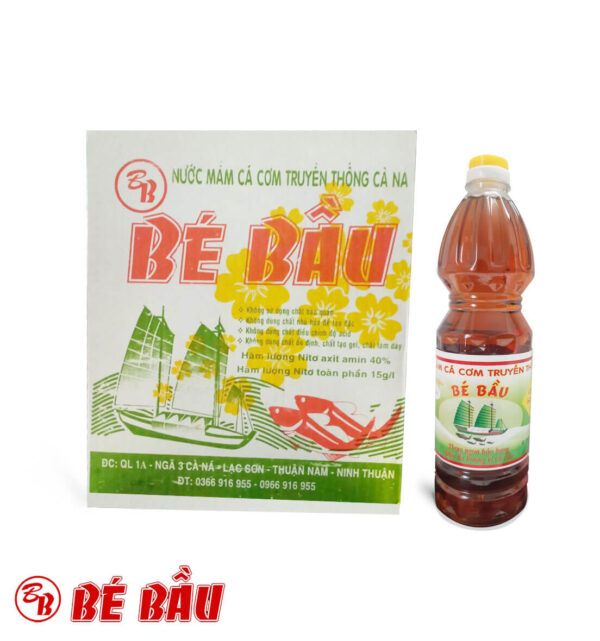 Nước Mắm Bé Bầu Loại Hạng 1 Chai Nhựa 1 Lít (Thùng 6 Chai)