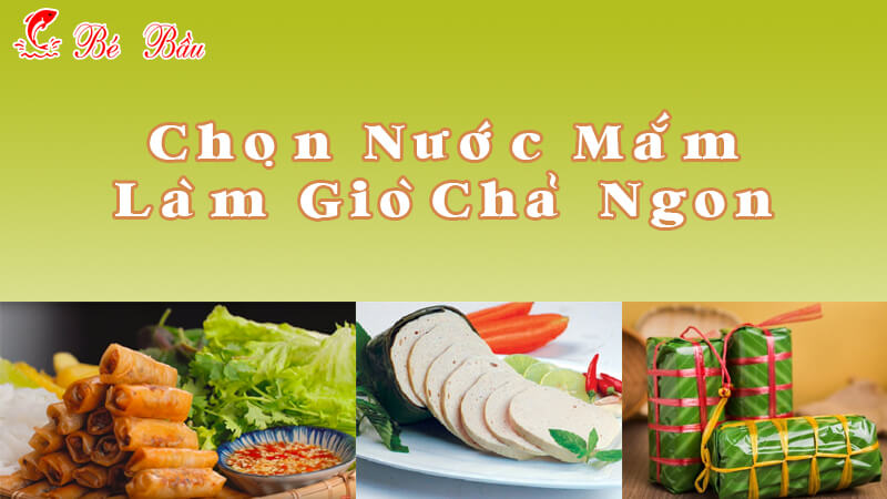 Nước Mắm Làm Giò Chả